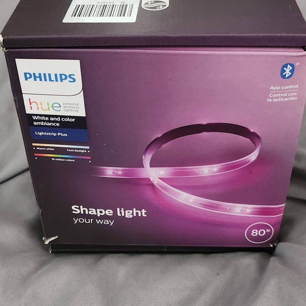 Philips Hue White and Color Ambiance Lightstrip Plus 80" Bluetooth Smart LED New